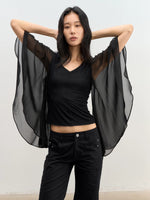 Lyocell V-Neck Top