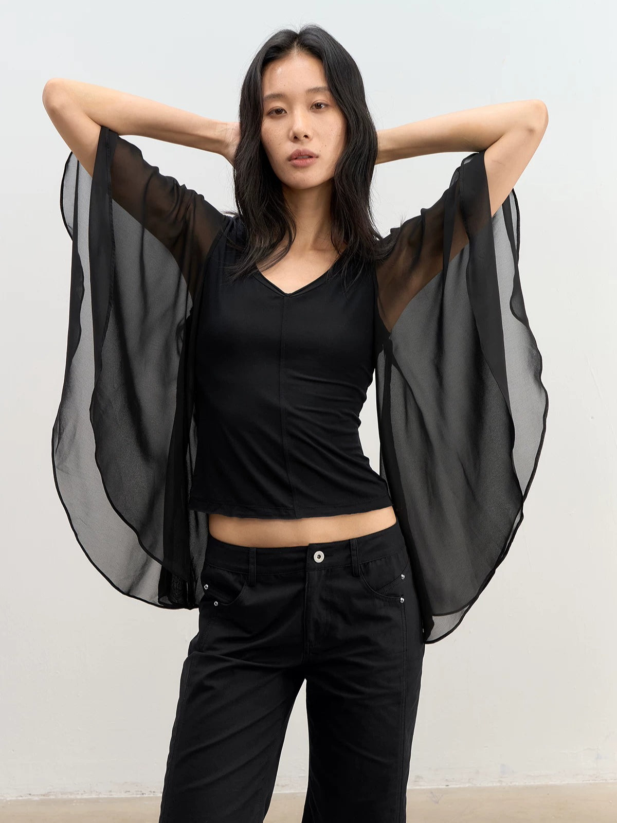Lyocell V-Neck Top