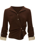 Textured Slim Henry Neck Cardigan