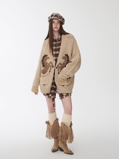 Vintage Check Newsboy Cap