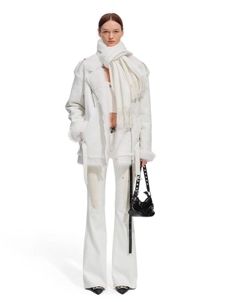 Polar Flare Stretch Denim Pants