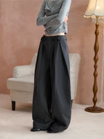 Double Pleated Wide Leg Pants