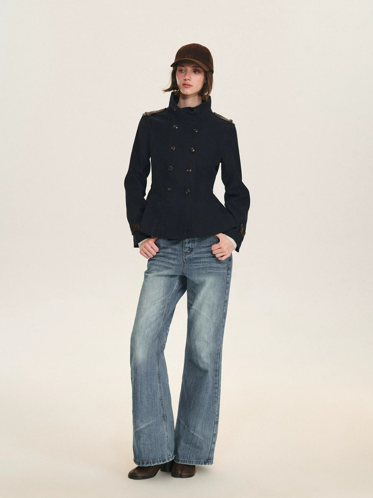 Vintage Washed Low Rise Jeans