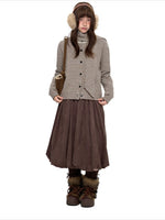 Polar Fleece Knit Cardigan