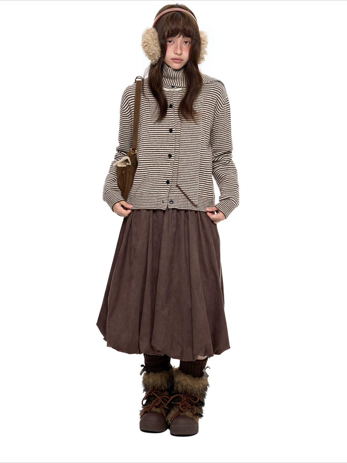 Polar Fleece Knit Cardigan