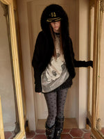Bone Rhinestone Raglan Tee