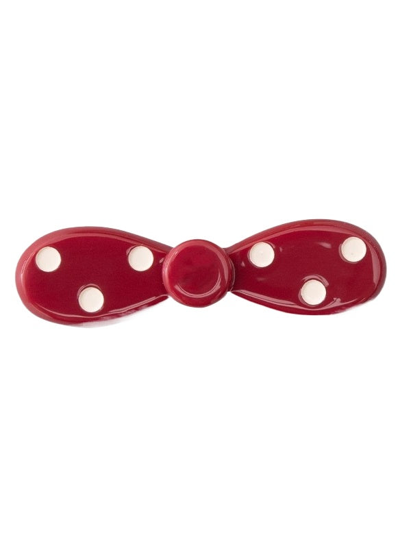 Polka-Dot Bow Hair Clip