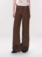Brown Polka Dot Jeans