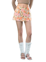Vintage Floral Mini Skirt