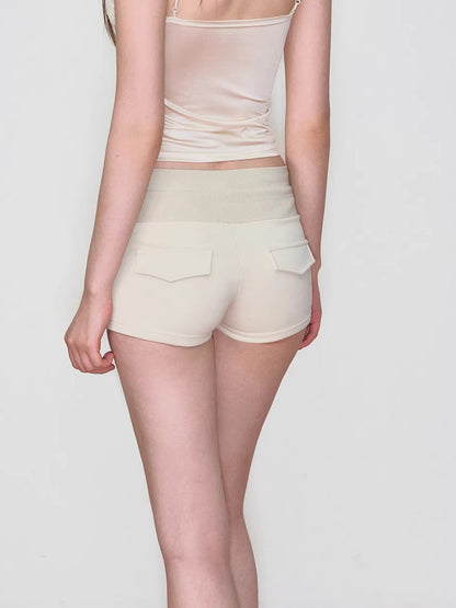 Embroidered Rhinestones Hoodie &amp; Shorts Set