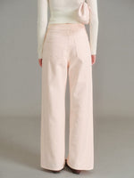 French Lace Wide Leg Jeans