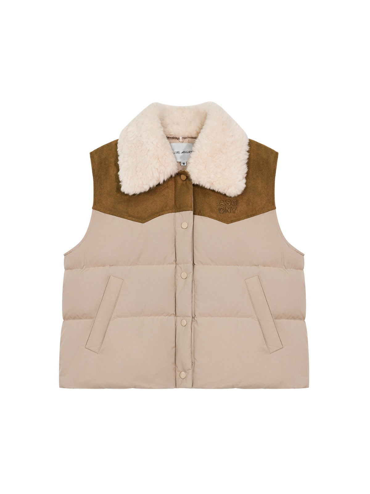 Western Detachable Collar Down Vest
