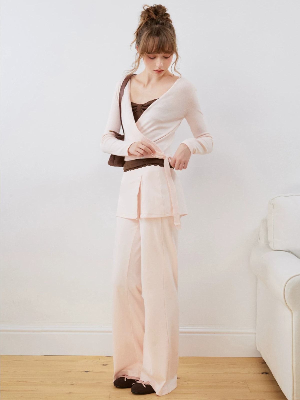 Bow Lace Trim Camisole Top