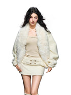 Faux-Fur Collar Padded Jacket