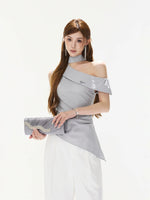 Asymmetric Halter Top