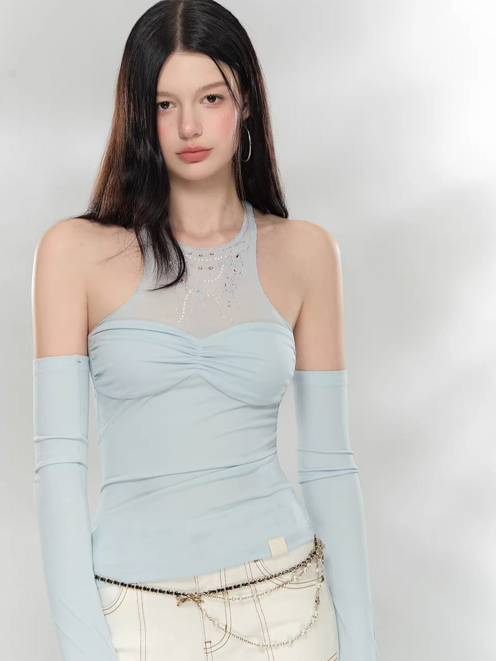 Mesh Layered Top