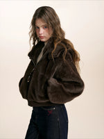 Brown Bear Hood Plush Jacket