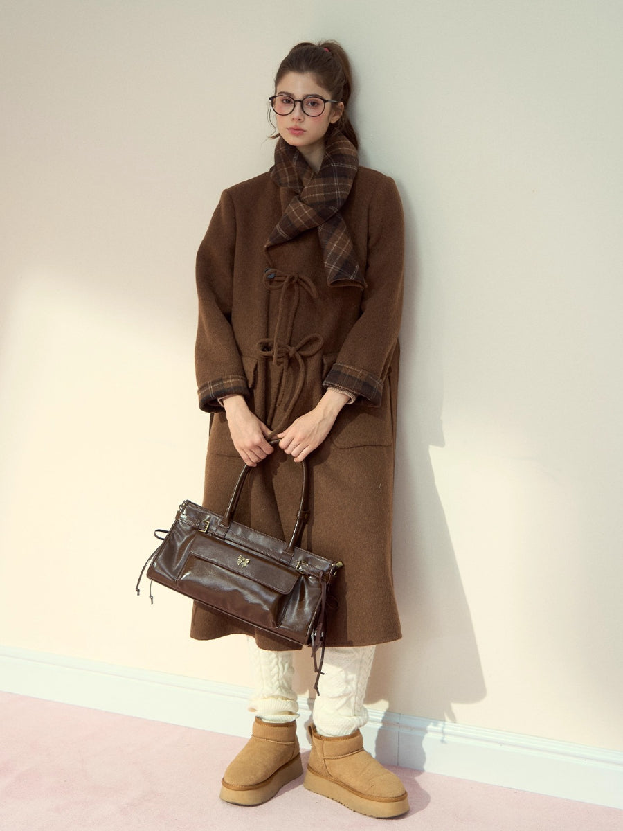 Vintage Oil-Waxed Leather Tote Bag