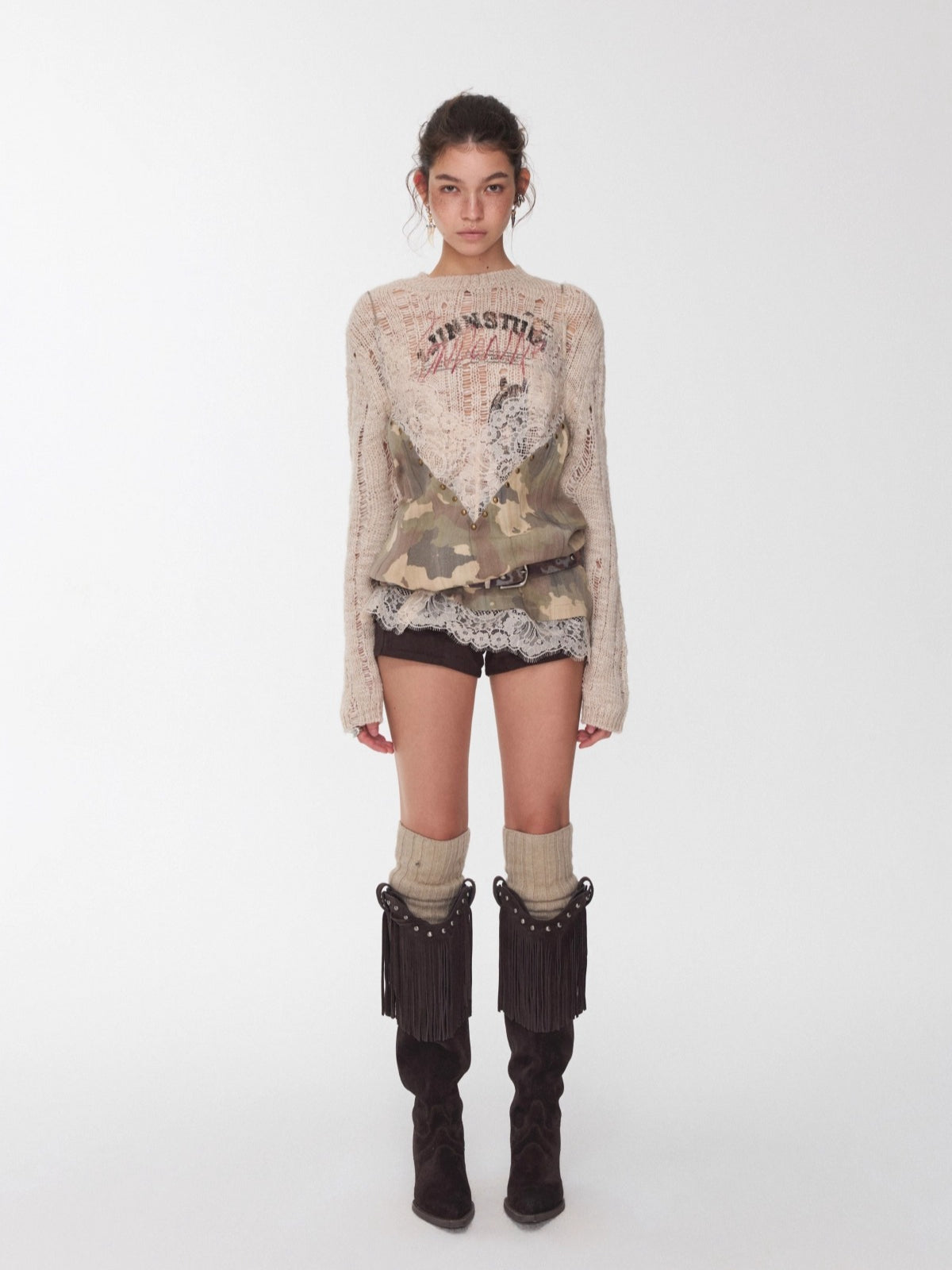 V-Cut Pointed Western Boots