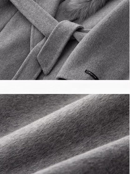 Oversized Wool Tie Coat