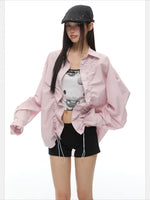 Stripe Drawstring Shirt