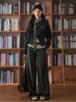 Retro Striped Knit Button Cardigan