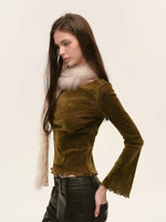 Ivory Lace Fox Fur Scarf