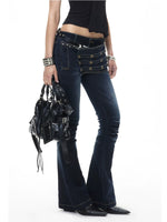 Low Rise Flare Jeans