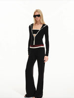 Contrast Hooded Lounge Set