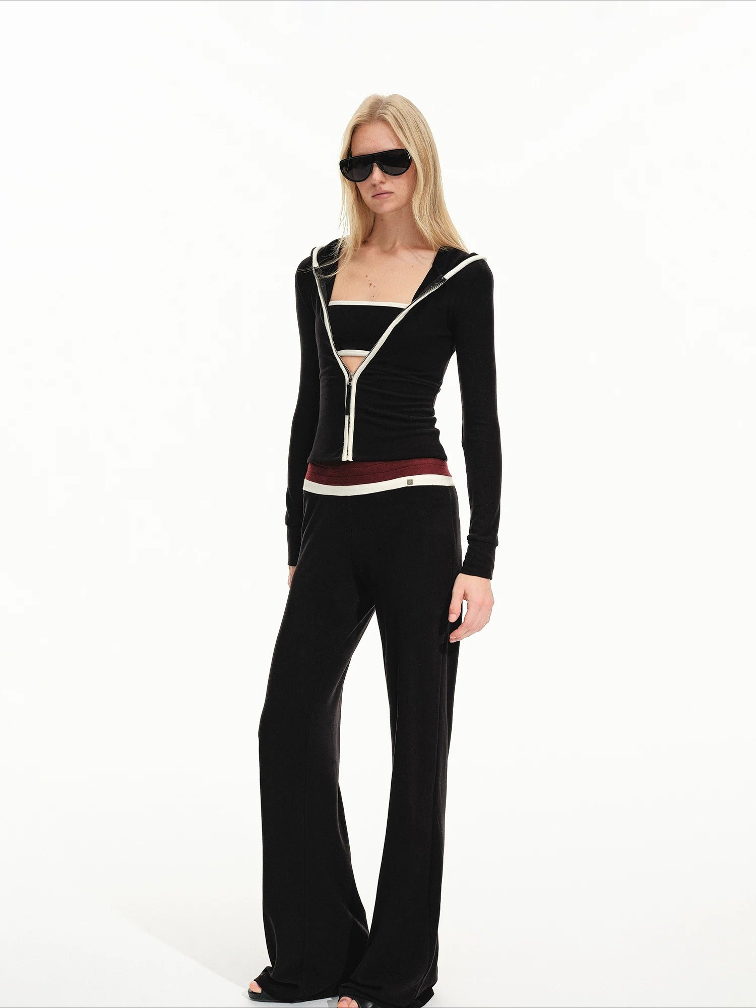 Contrast Hooded Lounge Set