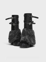 Black Platform Combat Boots