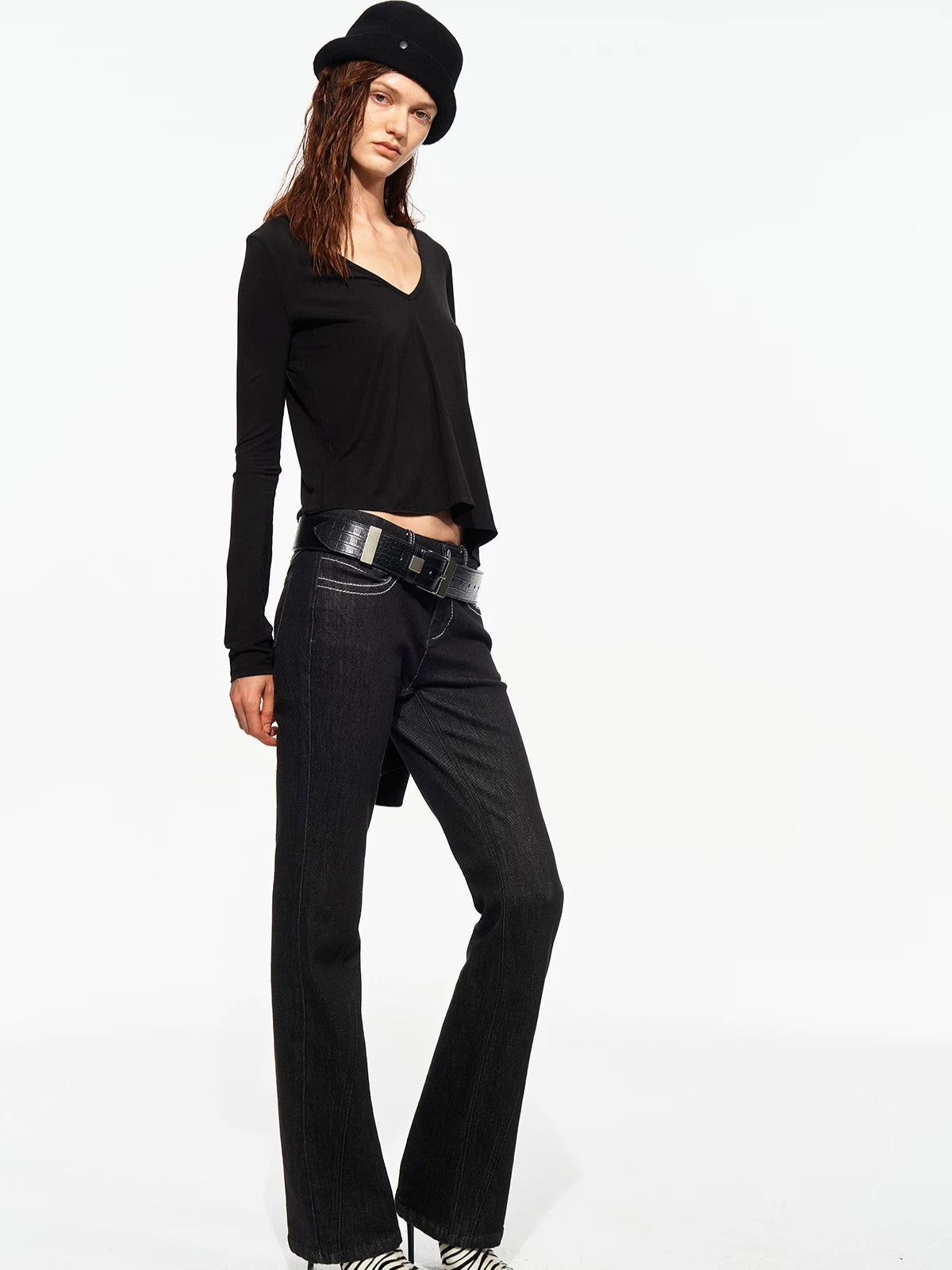 Geometric Straight Pants