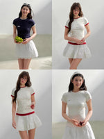 Contrast Slim Tee