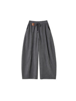 Fleece Curved-Leg Relaxed Pants