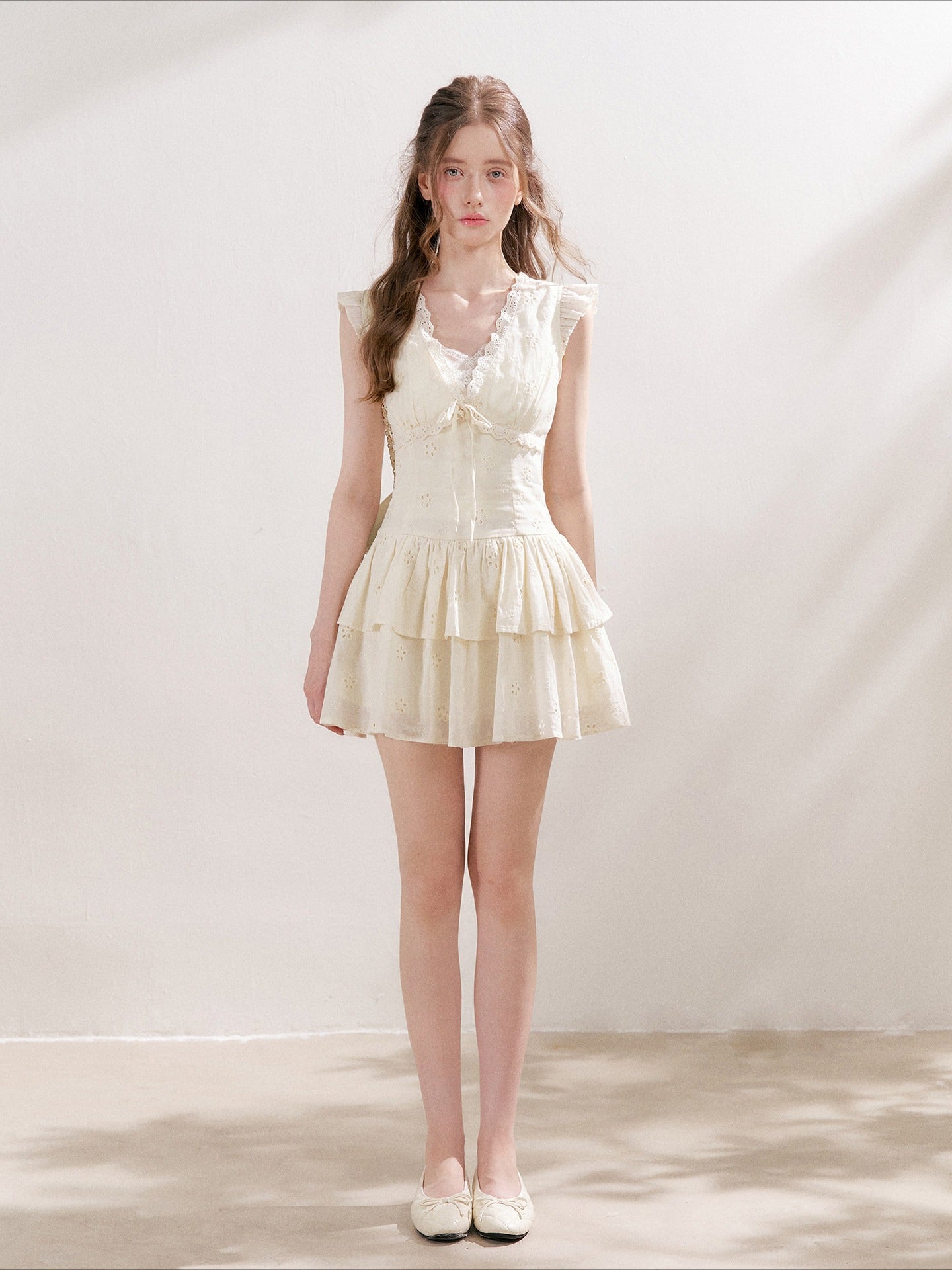Vasilisa Embroidered Tiered Dress
