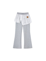Detachable Collar Sweatshirt Set