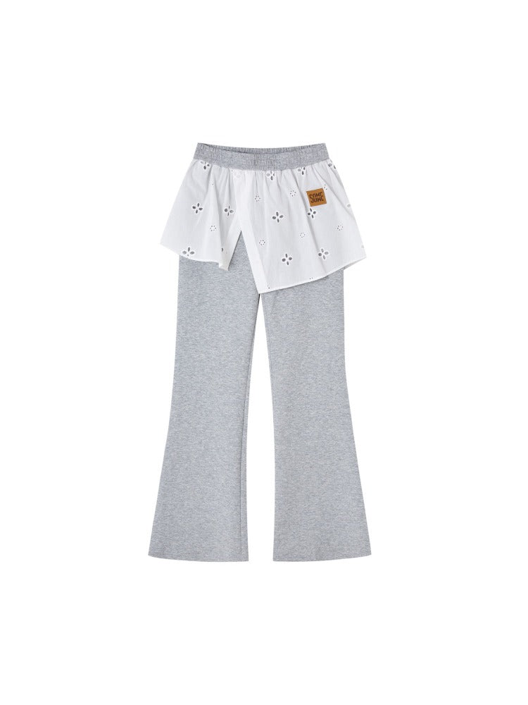 Detachable Collar Sweatshirt Set