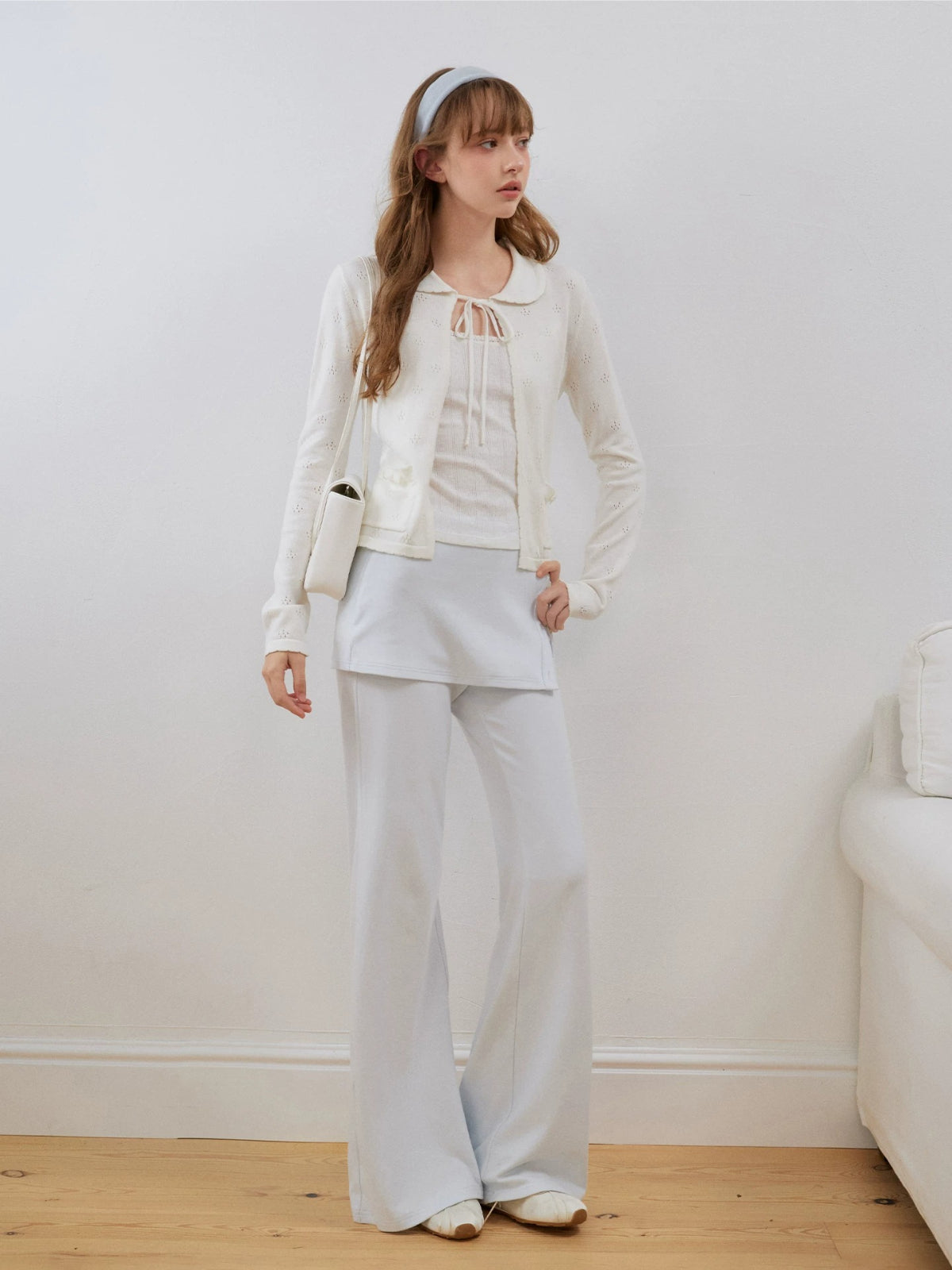 Flower Lace Knit Cardigan Sweater