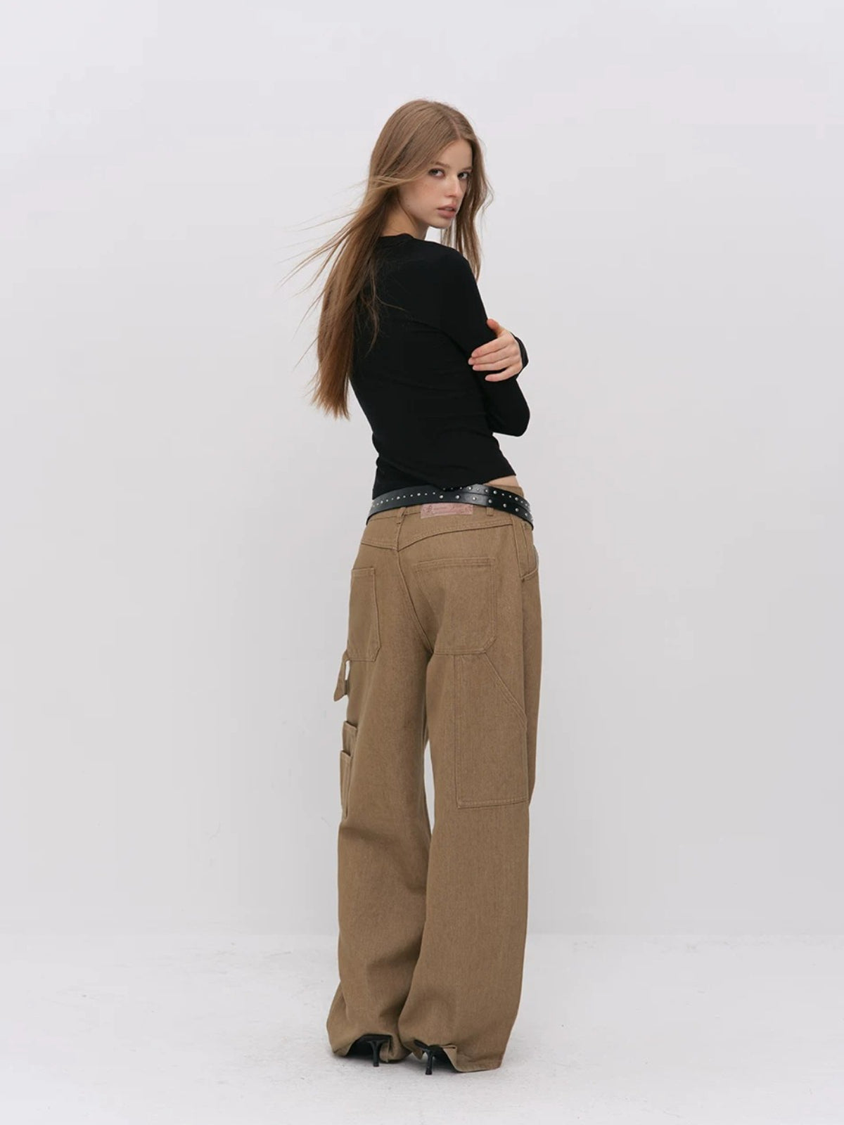 Lace Tie Tencel Wool Top