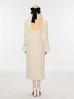 Wool-Blend Hourglass Double-Faced Coat