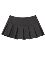 Pleated College A-Line Skirt