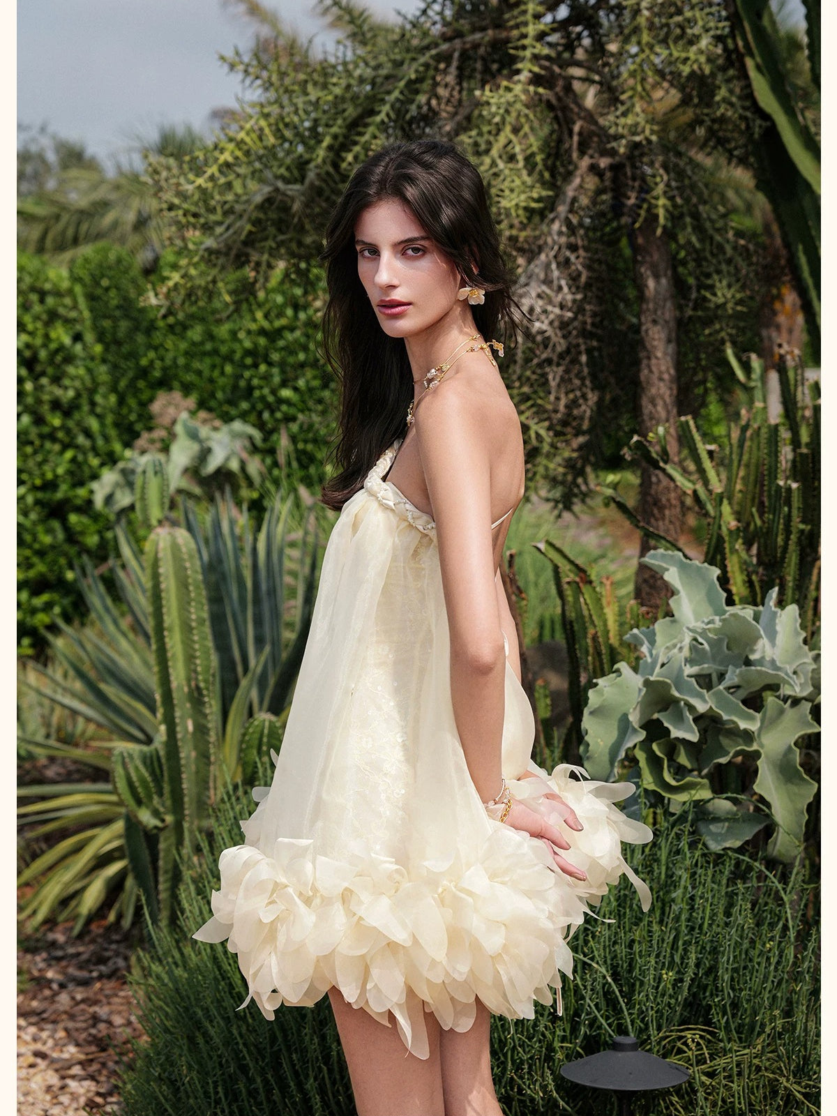 Sequin One Shoulder Backless Dress