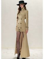 Detachable Tail Trench Coat