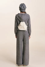 Embroidered Zip Knit Set