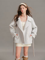 Double Faced Wool Lapel Coat