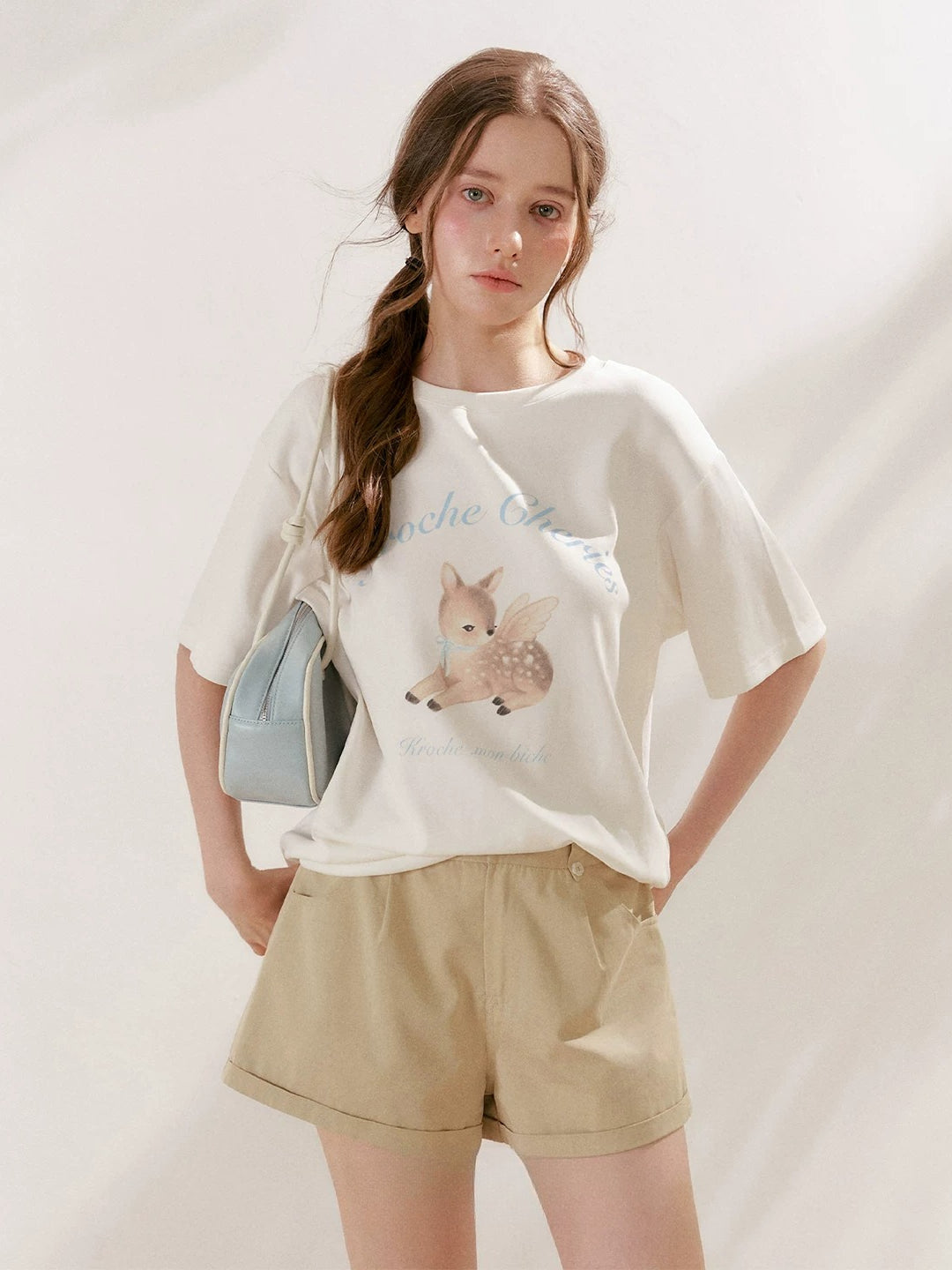 Deer Print Loose T-Shirt