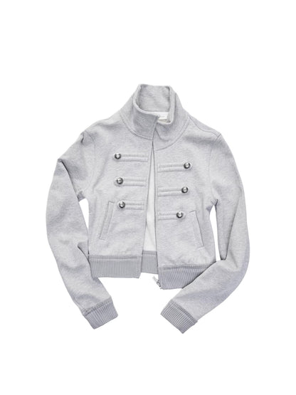 Stand Collar Button Jacket