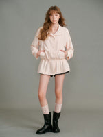 Drawstring Windbreaker Coat