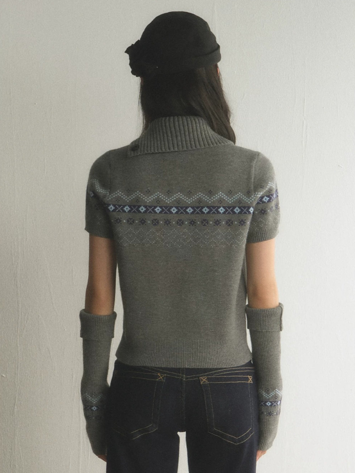 Fair Isle Knit Top