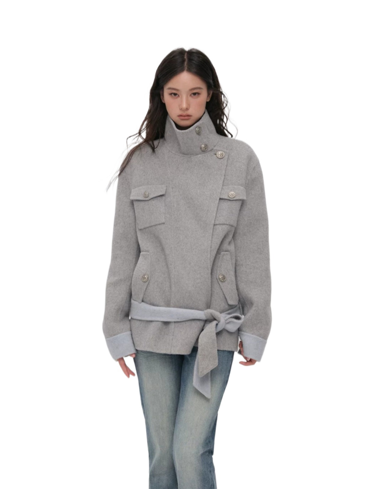 Urban Utility Wool Belted Coat